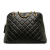 Chanel B Chanel Black Lambskin Leather Leather Quilted Lambskin Dome Shoulder Bag France