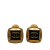 Chanel B Chanel Gold Gold Plated Metal Square CC Clip On Earrings France