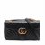 Gucci GG Marmont Small Chevron Leather Flap Bag Black