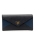 Prada B Prada Blue Navy Saffiano Leather Envelope Wallet Italy