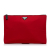 Prada AB Prada Red Nylon Fabric Tessuto Soft Zip Clutch China
