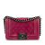 Chanel B Chanel Pink Velvet Fabric Small Boy Flap Bag Italy