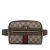 Gucci B Gucci Brown Coated Canvas Fabric GG Supreme Ophidia Belt Bag Italy