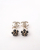 Chanel CC Rhinestone Camelia Faux Pearl Drop Earrings