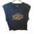 The Kooples BLACK WASHED COTTON SLEEVELESS T-SHIRT DESIGN