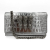 Philipp Plein Flap Clutch Small Calf Leather Leather 2-Ways Croco Print Silver