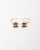 Chanel Cc Rhinestone Hoop Earrings