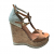 Jimmy Choo Wedges en liège et en cuir