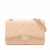Chanel Classic Double Flap Jumbo Matelassè Caviar Leather 2-Ways Flap Handbag Beige