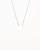 Gucci Square Plate Silver Necklace