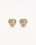 Christian Dior CD Rhinestone Logo Clip-On Earrings