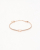 Fendi FF Logo Baguette Rose Gold Bracelet