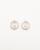 Chanel Coco Mark Circle Rhinestone Earrings