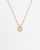 Christian Dior Twist Ring Logo Necklace