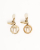 Celine Céline Rhinestone Dangle Clip-on Earrings