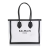 Balmain B Balmain White Canvas Fabric B-Army Tote Italy