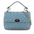 Valentino B Valentino Blue Nappa Leather Leather Medium Nappa Rockstud Spike Satchel Italy