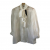 Sisley White blouse with ribbon on top