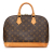 Louis Vuitton B Louis Vuitton Brown Monogram Canvas Fabric Monogram Alma PM France