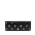 Chanel B Chanel Black Calf Leather Quilted skin Star Attitude Grommet Fold Over Clutch France