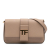 Tom Ford B Tom Ford Brown Beige Calf Leather Grained skin TF Flap Crossbody Italy