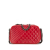 Chanel B Chanel Red Lambskin Leather Leather Small Quilted Glazed Calfskin Coco Boy Camera Bag Italy
