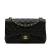 Chanel Classic Double Flap Jumbo Matelassè Caviar Leather 2-Ways Flap Handbag Black
