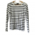 CAROLL Paris Black white stripes top