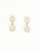 Chanel Coco Mark Resin Rhinestone Earrings