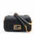 Fendi Baguette Midi Nappa Leather Black Chain Bag