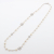 Chanel Coco Necklace Rhinestone Faux-Pearls Silver