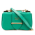 Prada B Prada Green Saffiano Leather Sidonie Crossbody Italy