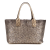 Bottega Veneta B Bottega Veneta Brown Bronze Lambskin Leather Leather Lambskin Intreccio Cabat Tote Italy