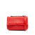 Bottega Veneta B Bottega Veneta Red Nappa Leather Leather Baby Nappa Intrecciato Olimpia Crossbody Italy