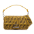 Fendi AB Fendi Yellow Canvas Fabric FRGMT x Zucca Embroidered Baguette Satchel Italy