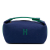 Hermès B Hermès Blue Dark Blue with Green Canvas Fabric Small Toile Bride A Brac Case France