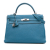 Hermès B Hermès Blue Denim Calf Leather Togo Kelly II Retourne 32 France