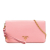 Prada B Prada Pink Saffiano Leather Lux Wallet on Chain Italy