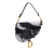Christian Dior Saddle Canvas Saddle Handbag No Strap Black