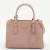 Prada Galleria Small Saffiano Lux Leather 2-Ways Handbag Beige Pink