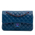 Chanel B Chanel Blue Dark Blue Lambskin Leather Leather Small Classic Lambskin Rainbow Double Flap France