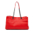 Bottega Veneta B Bottega Veneta Red Nappa Leather Leather Medium Nappa Intrecciato Double Chain Tote Italy