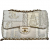 Chanel Tweed Patchwork Jumbo Tasche in Weiß und Creme