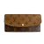 Louis Vuitton Emilie Long Canvas Envelope Wallet Monogram Reverse