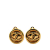 Chanel B Chanel Gold Gold Plated Metal CC Round Clip On Earrings France