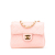 Chanel B Chanel Pink Lambskin Leather Leather Mini Square Classic Lambskin Single Flap France