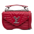 Louis Vuitton AB Louis Vuitton Red Calf Leather New Wave Chain Bag PM Italy