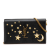 Saint Laurent B Saint Laurent Black Calf Leather Moon and Star Monogram Kate Wallet On Chain Italy