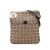 Fendi B Fendi Brown Beige Canvas Fabric Zucchino Forever Crossbody Italy