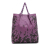 Bottega Veneta B Bottega Veneta Purple Dark Purple Calf Leather Vitello Mosaico Laque Tote Italy